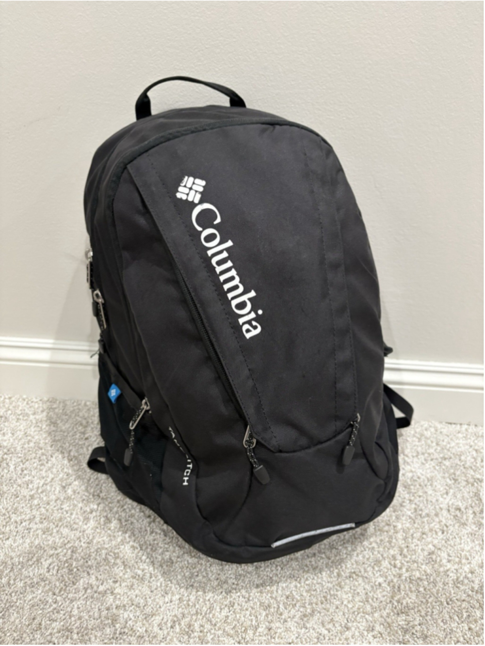 Columbia Tamolitch Black Backpack Laptop Work Hiking Pack EUC